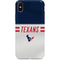 NFL Houston Texans White Striped iPhone X Pro Case