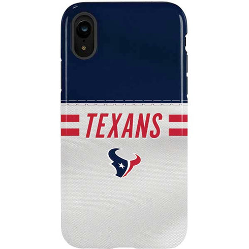 NFL Houston Texans White Striped iPhone XR Pro Case