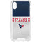 NFL Houston Texans White Striped iPhone XS Clear Case