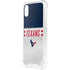 NFL Houston Texans White Striped iPhone XS Clear Case