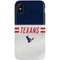 NFL Houston Texans White Striped iPhone XS Pro Case