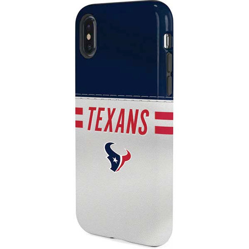 NFL Houston Texans White Striped iPhone XS Pro Case