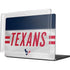 NFL Houston Texans White Striped MacBook Pro 14in (2021-24) Case plus Skin