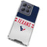 NFL Houston Texans White Striped Moto G 5G (2025) Clear Case
