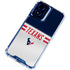 NFL Houston Texans White Striped Moto G 5G (2024) Clear Case