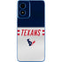 NFL Houston Texans White Striped Moto G Play 4G (2024) Skin