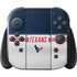 NFL Houston Texans White Striped Nintendo Switch 2 (2025) with Joy-Con Skin