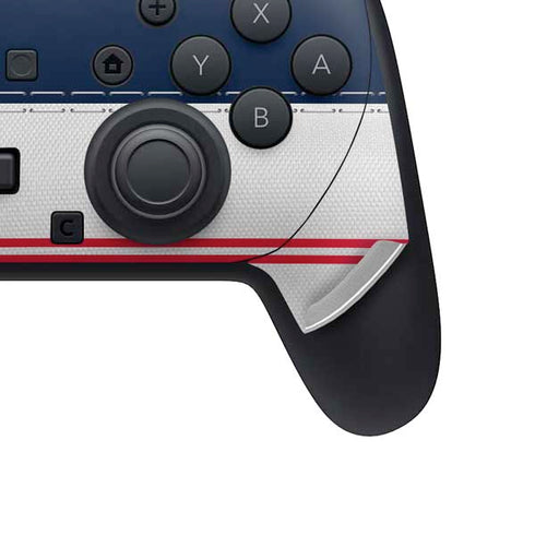 NFL Houston Texans White Striped Nintendo Switch 2 (2025) Pro Controller Skin