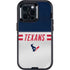 NFL Houston Texans White Striped Otterbox Defender iPhone Skin