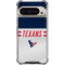 NFL Houston Texans White Striped Pixel 9/9 Pro Clear Case