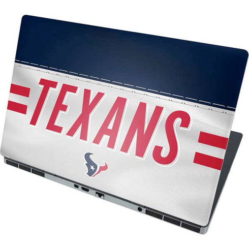 NFL Houston Texans White Striped Dell Precision Skin