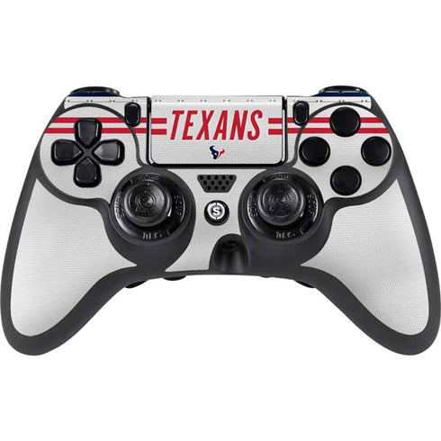 NFL Houston Texans White Striped PlayStation PS4 Skins
