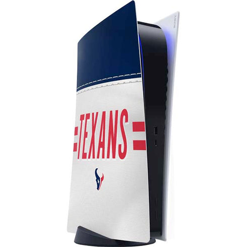 NFL Houston Texans White Striped PlayStation PS5 Skins