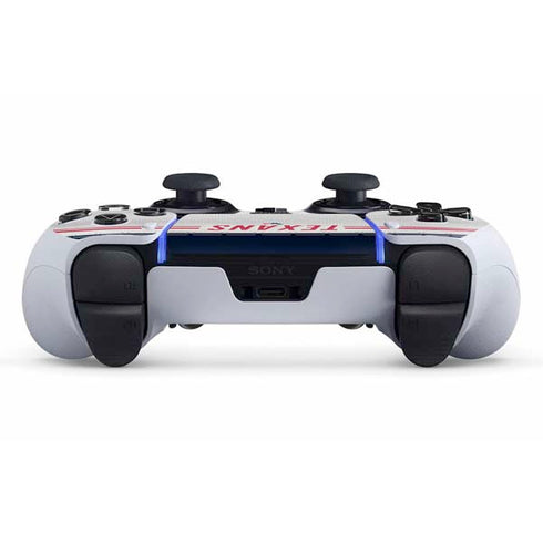 NFL Houston Texans White Striped PS5 DualSense Edge Pro Controller Skin