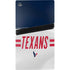 NFL Houston Texans White Striped PS5 Pro Disk Console Skin