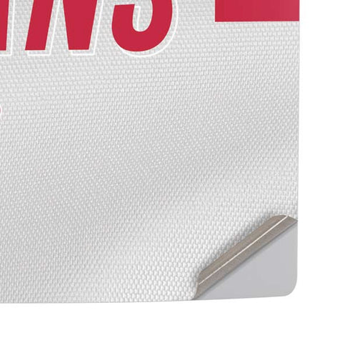 NFL Houston Texans White Striped PS5 Pro Disk Console Skin
