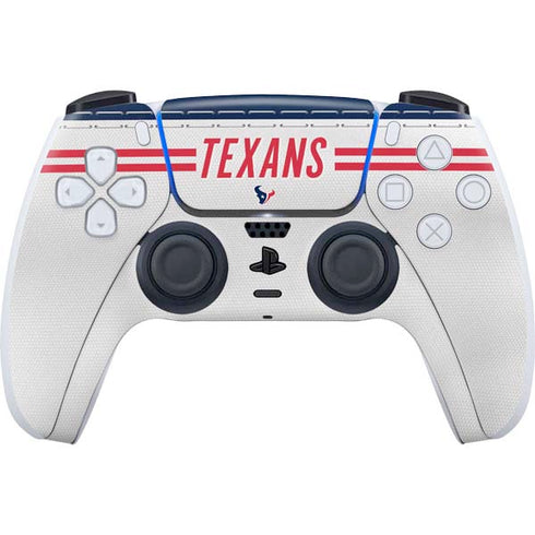 NFL Houston Texans White Striped PlayStation PS5 Skins