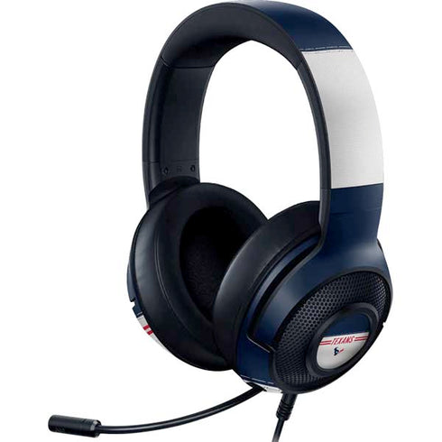 NFL Houston Texans White Striped Razer Kraken X Skin