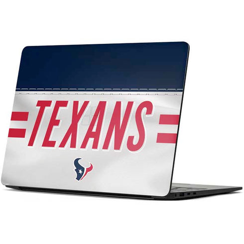 NFL Houston Texans White Striped Surface Laptop 7 13.8in Skin