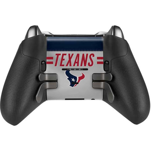 NFL Houston Texans White Striped Xbox Elite Wireless Controller Series 2 Skin