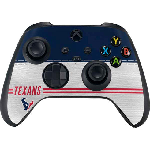 NFL Houston Texans White Striped XBox Series X Digital Edition Bundle Skin