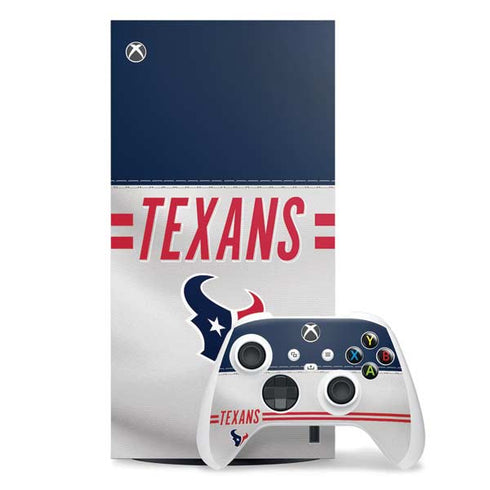 NFL Houston Texans White Striped Xbox Series X Skins