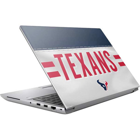 NFL Houston Texans White Striped HP ZBook Fury 16 G10 Skin