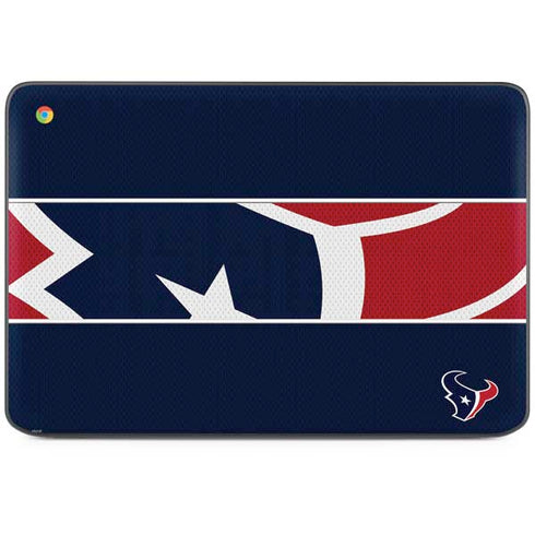 NFL Houston Texans Zone Block HP Chromebook Skin