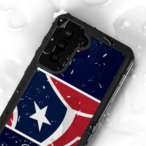 NFL Houston Texans Zone Block Galaxy S24 Plus Waterproof Case