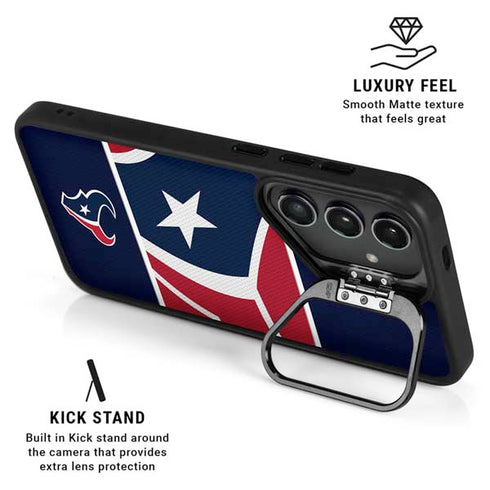NFL Houston Texans Zone Block Galaxy S25 Ultra Kickstand Case