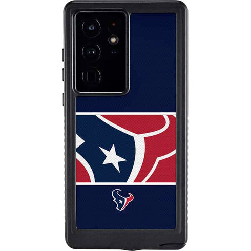 NFL Houston Texans Zone Block Galaxy S24 Ultra Waterproof Case