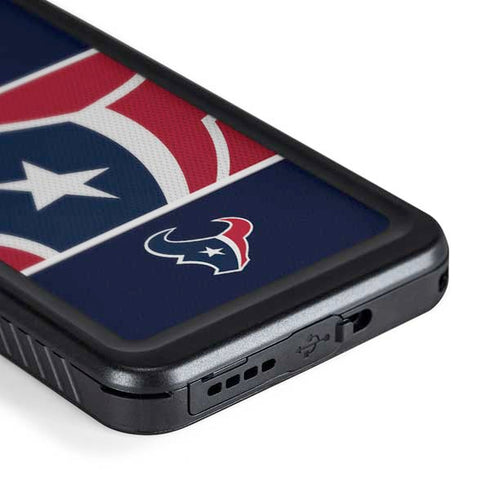 NFL Houston Texans Zone Block Galaxy S24 Waterproof Case