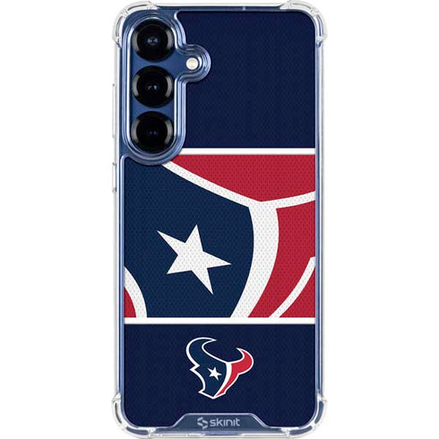 NFL Houston Texans Zone Block Galaxy S25 Clear Case