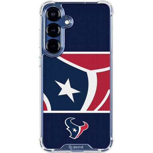 NFL Houston Texans Zone Block Galaxy S25 Plus Clear Case