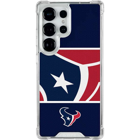 NFL Houston Texans Zone Block Galaxy S25 Ultra Clear Case