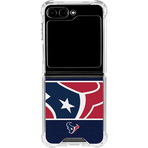 NFL Houston Texans Zone Block Galaxy Z Flip6 Clear Case