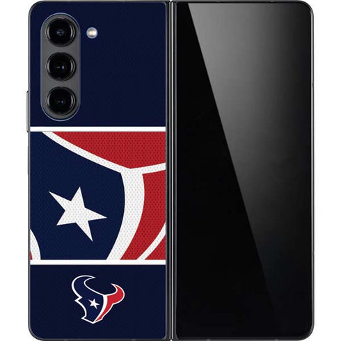 NFL Houston Texans Zone Block Galaxy Z Fold5 5G Skin