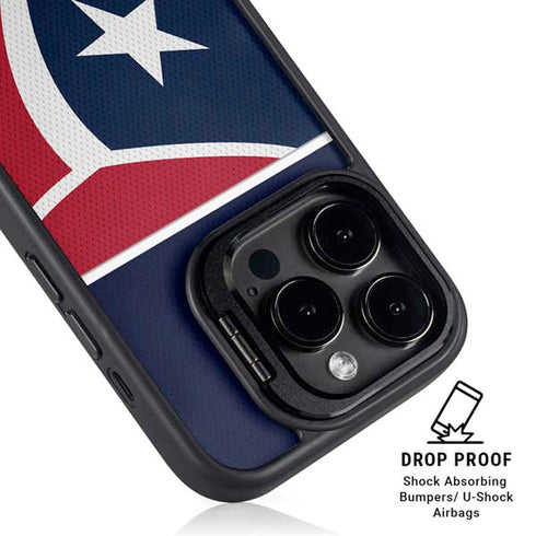 NFL Houston Texans Zone Block iPhone 13 Pro Max Kickstand Case
