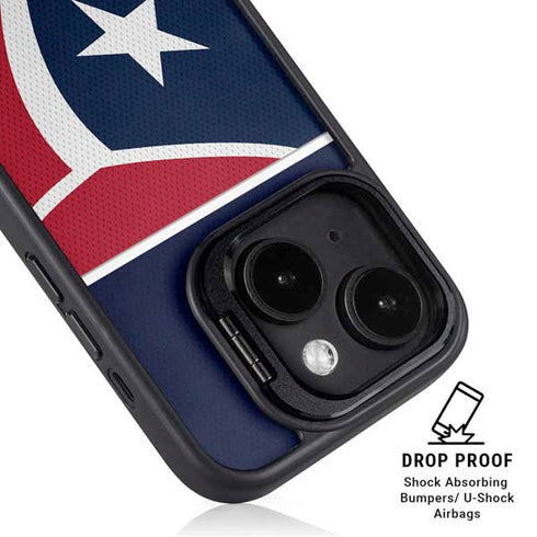 NFL Houston Texans Zone Block iPhone 14 Kickstand Case