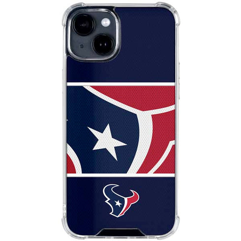 NFL Houston Texans Zone Block iPhone 15 Clear Case