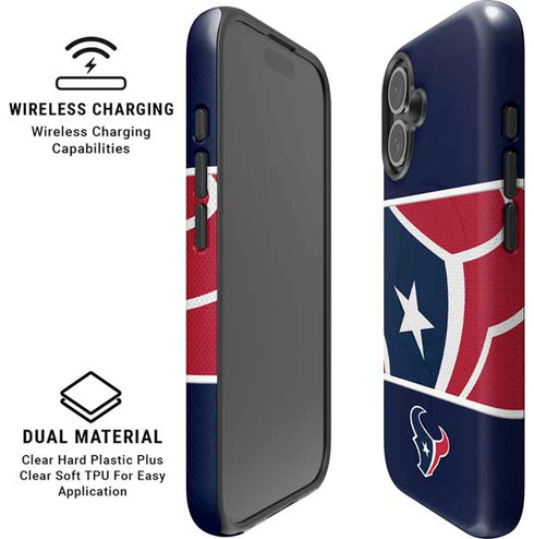 NFL Houston Texans Zone Block iPhone 16 Magsafe Impact Case