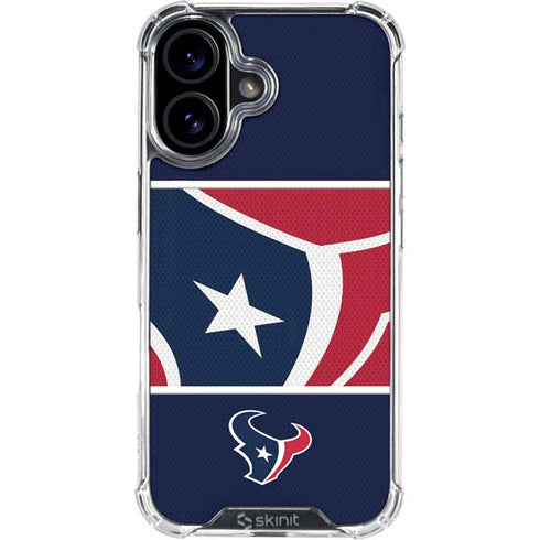 NFL Houston Texans Zone Block iPhone 17 Clear Case