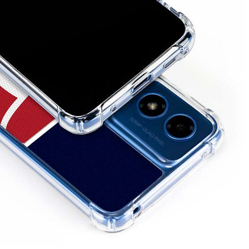 NFL Houston Texans Zone Block Moto G 5G (2024) Clear Case