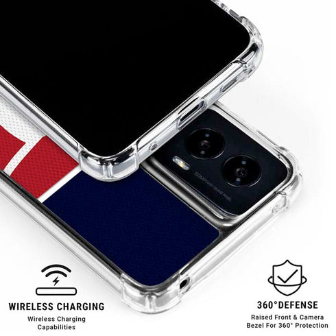 NFL Houston Texans Zone Block Moto G Power 5G (2024) Clear Case