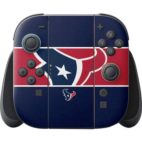 NFL Houston Texans Zone Block Nintendo Skins