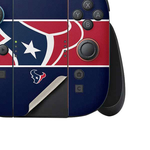 NFL Houston Texans Zone Block Nintendo Switch 2 (2025) Joy-Con Controller Skin