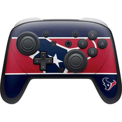 NFL Houston Texans Zone Block Nintendo Skins