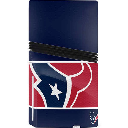 NFL Houston Texans Zone Block PS5 Pro Disk Console Skin