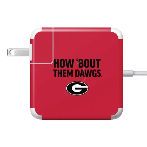 University of Georgia How Bout Them Dawgs 85W Power Adapter (15 and 17 inch MacBook Pro Charger) Skin