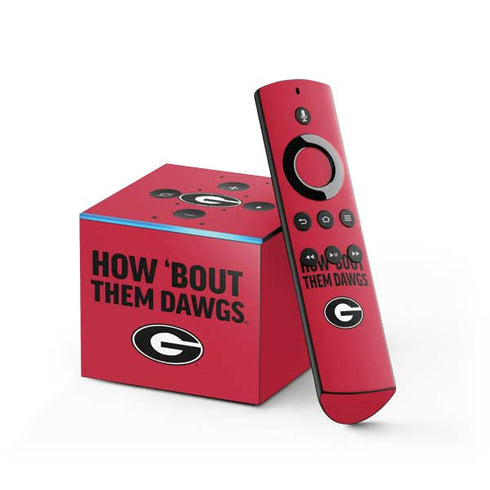 University of Georgia How Bout Them Dawgs Fire TV Cube Skin